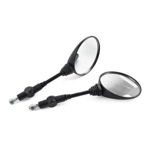 10mm Antifall Folding Round Rearview Mirror for Motorcycle 7/8" Handlebar
