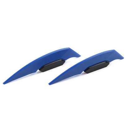 Universal Blue Motorcycle Fairing Winglets Side Spoiler Deflectors