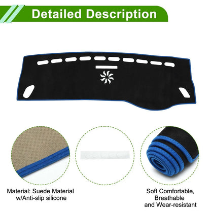 Dashboard Cover Mat for Mercedes Benz GLA Class X156 2014-2020 Black Blue
