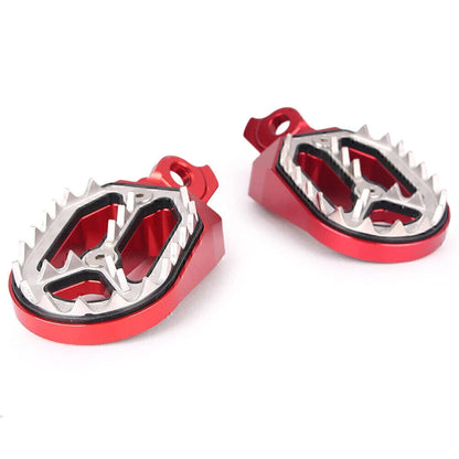 Aluminum Footpegs  Footrests Red for Suzuki RMZ250 RMZ450 (2010-2015)