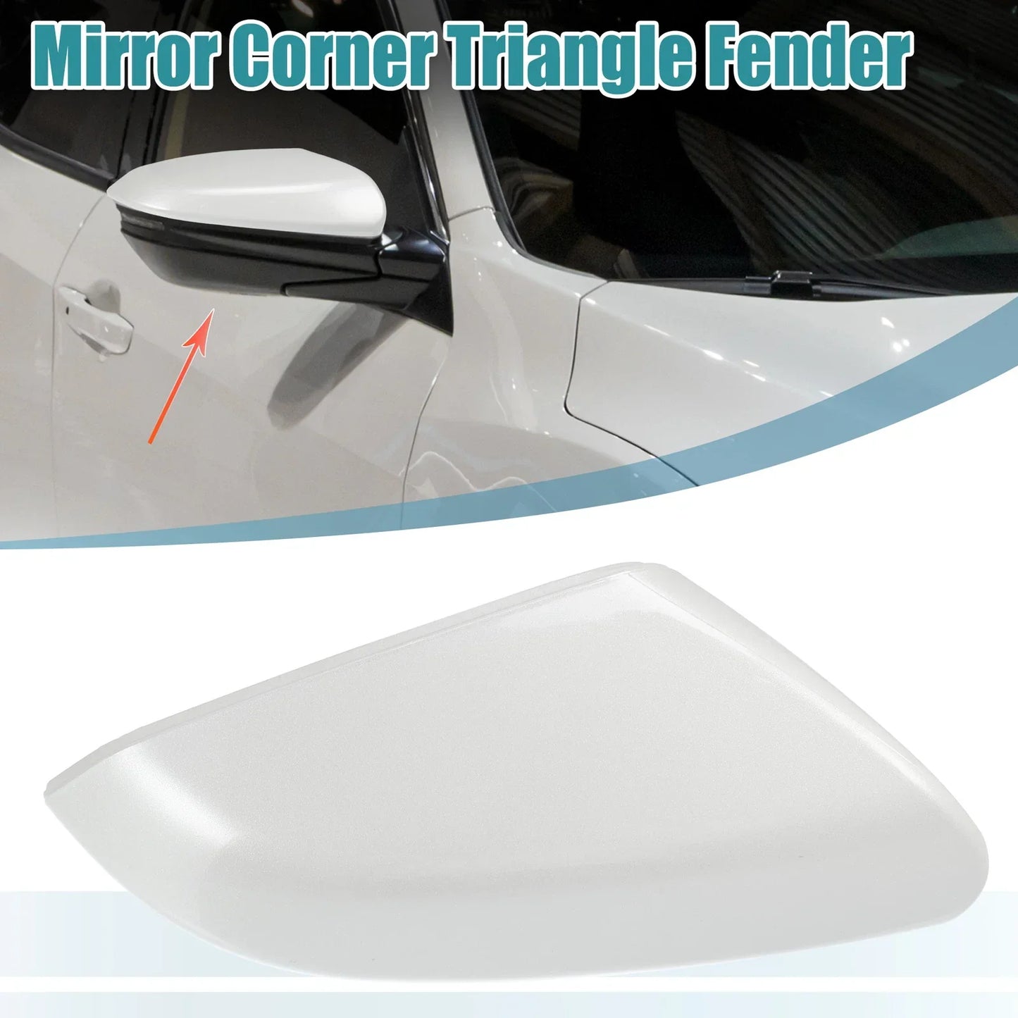 Right Side Mirror Corner Triangle Fender Cover for Honda Civic (2016-2021)