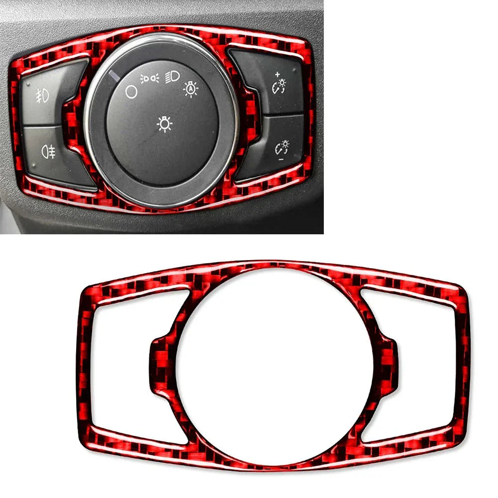 Headlight Switch Control Trim for Ford Mondeo (2013-2019) Red
