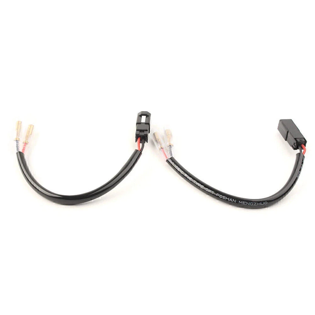 Turn Signal 2-Wire Connector Harness w/Sleeve for Ducati 848 1098 1198