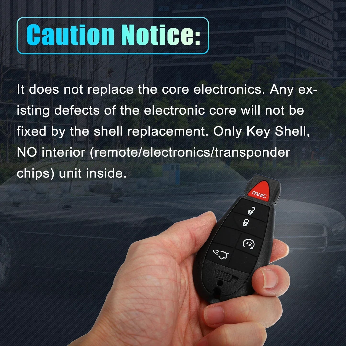 Keyless Entry Remote Key Shell Cover for Chrysler Dodge ( Specified)