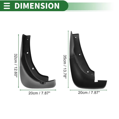 Mud Flaps Splash Guards Set for Lexus RX300 (1998-2003)