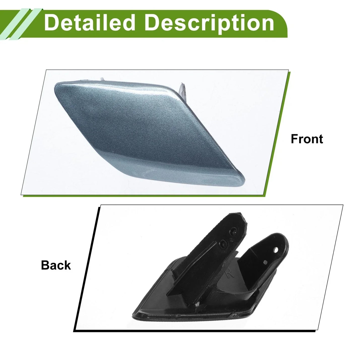 Washer Nozzle Cover Cap for BMW 428i (2014 - 2016) Gray