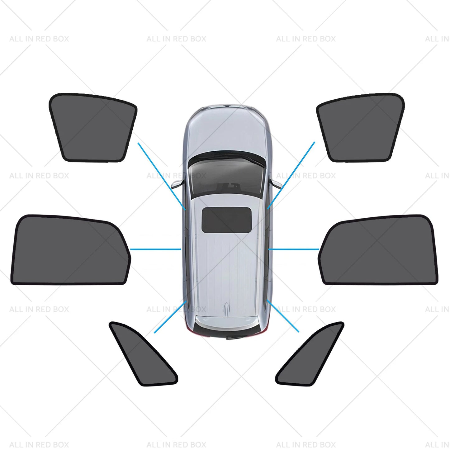 Magnetic Mesh Sun Blind Shades for Audi Q3 RS Q3 (2019-2025)