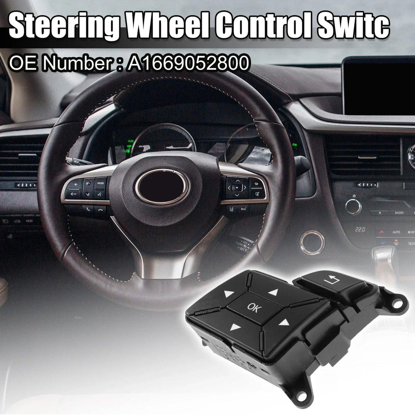 Multi Function Steering Wheel Control Switch for Mercedes Benz E W212 (2009-2016)
