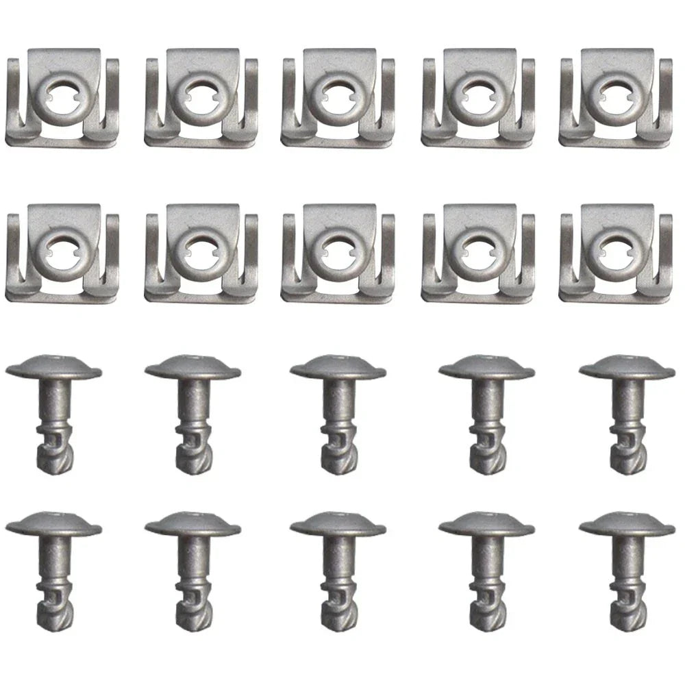 10 x Engine Undertray Trim Clips for BMW E39 E38 E52 Z8 (1997-2003)