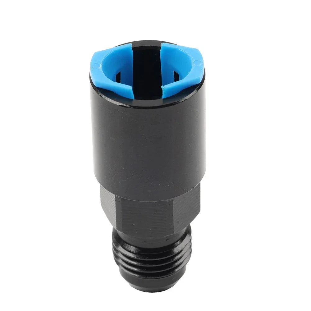 6AN Male to 3/8" Female SAE Quick-Disconnect EFI Fuel Rail Fitting