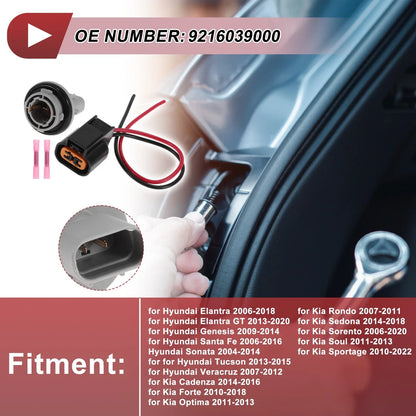 Front Turn Signal Light Socket Wiring for Hyundai Elantra (2006-2018)