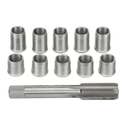 11pcs Thread Hole Repair Kit M10X1.25 Tap for Engine and Generator Spark Repair