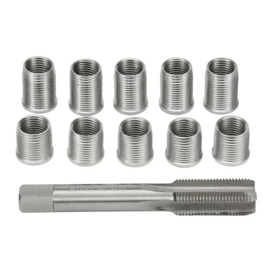 11pcs Thread Hole Repair Kit M10X1.25 Tap for Engine and Generator Spark Repair