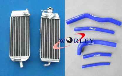 Aluminum Radiator & Hose for Suzuki RM125 RM 125 RM125X RM125W RM125Y (1998-2000)