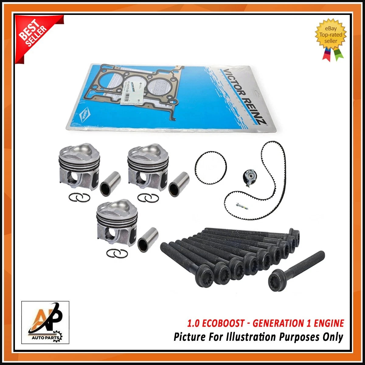 Engine Head Gasket Replacement for Ford B-MAX 1.0 EcoBoost (2013–2025)