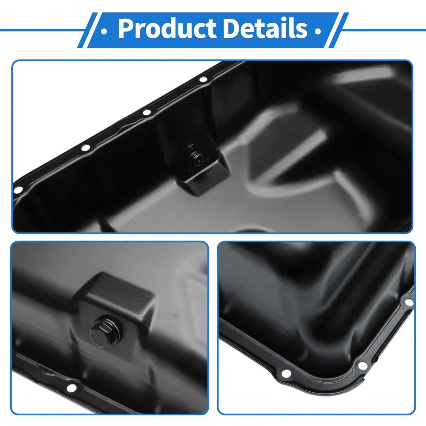 Engine Oil Pan for Honda CR-V 2002-2006 Steel Black 1 x No.264410/11200RAAA00