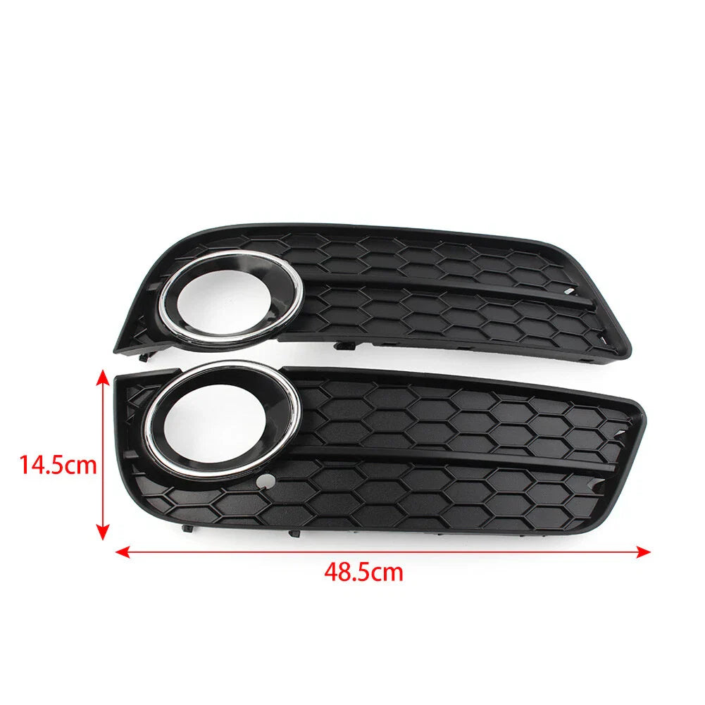 Fog Light Grille Cover with Chrome Ring for Audi A5 (2008-2011)