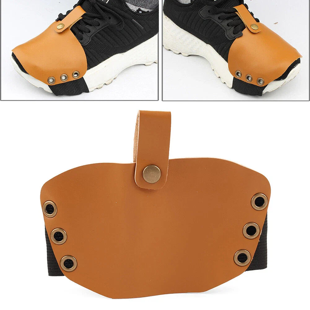 Leather Shifter Cover Boot Protector for Motorcycle Gear Pedal - Tan