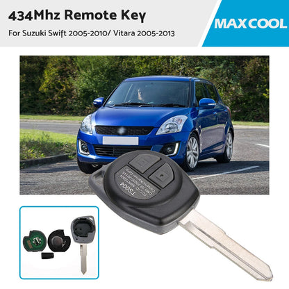 Remote Car Key ID46 Chip 433MHz for Suzuki Swift Grand Vitara (2005-2013)