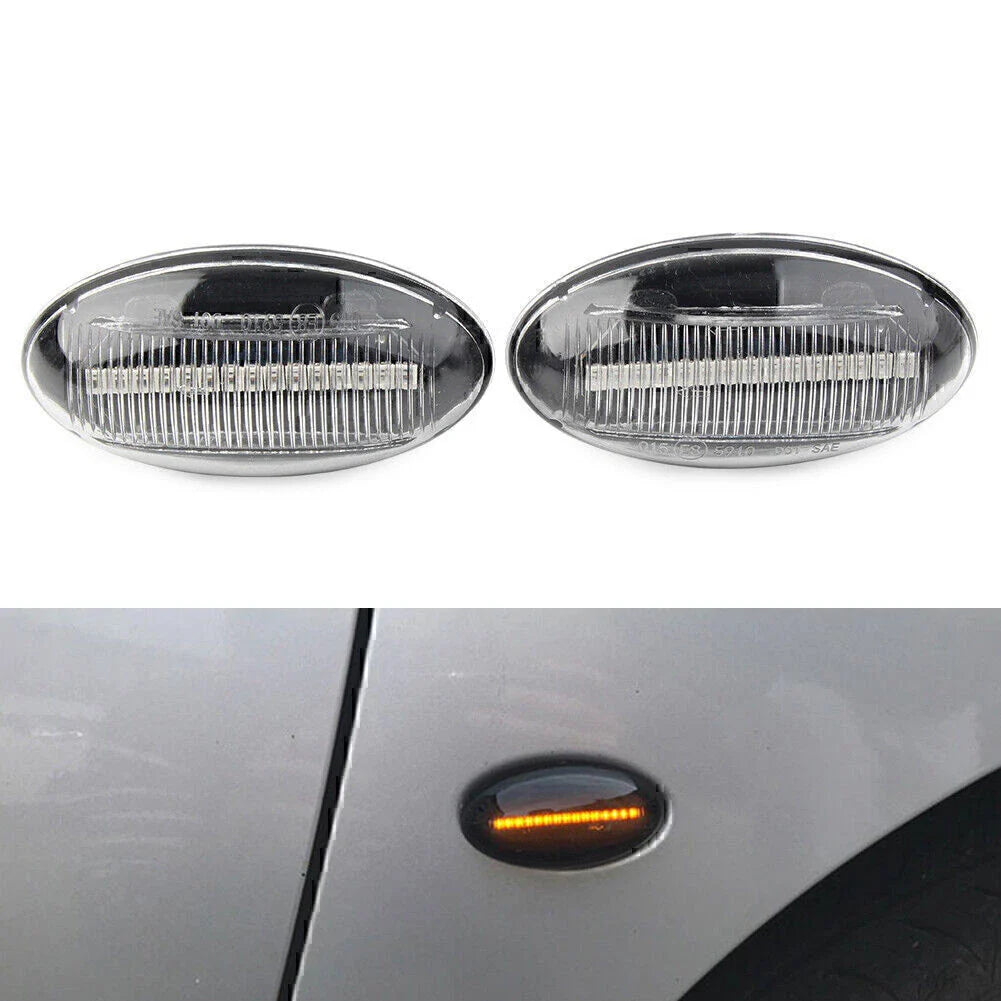 LED Dynamic Signal Side Marker Lights for Peugeot 307 206 607 407 107 & Citroen