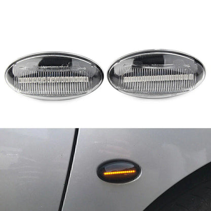 LED Dynamic Signal Side Marker Lights for Peugeot 307 206 607 407 107 & Citroen