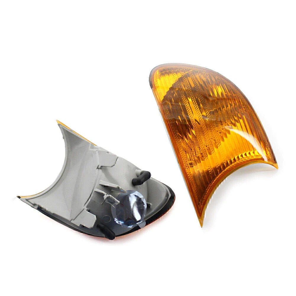 Front Turn Signal Lights with Yellow Lens for BMW E46 3-Series (2000-2001)