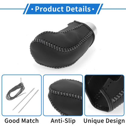 Car Gear Shift Knob Cover for Hyundai Tucson (2015-2018) - 1 Pc Black Grey