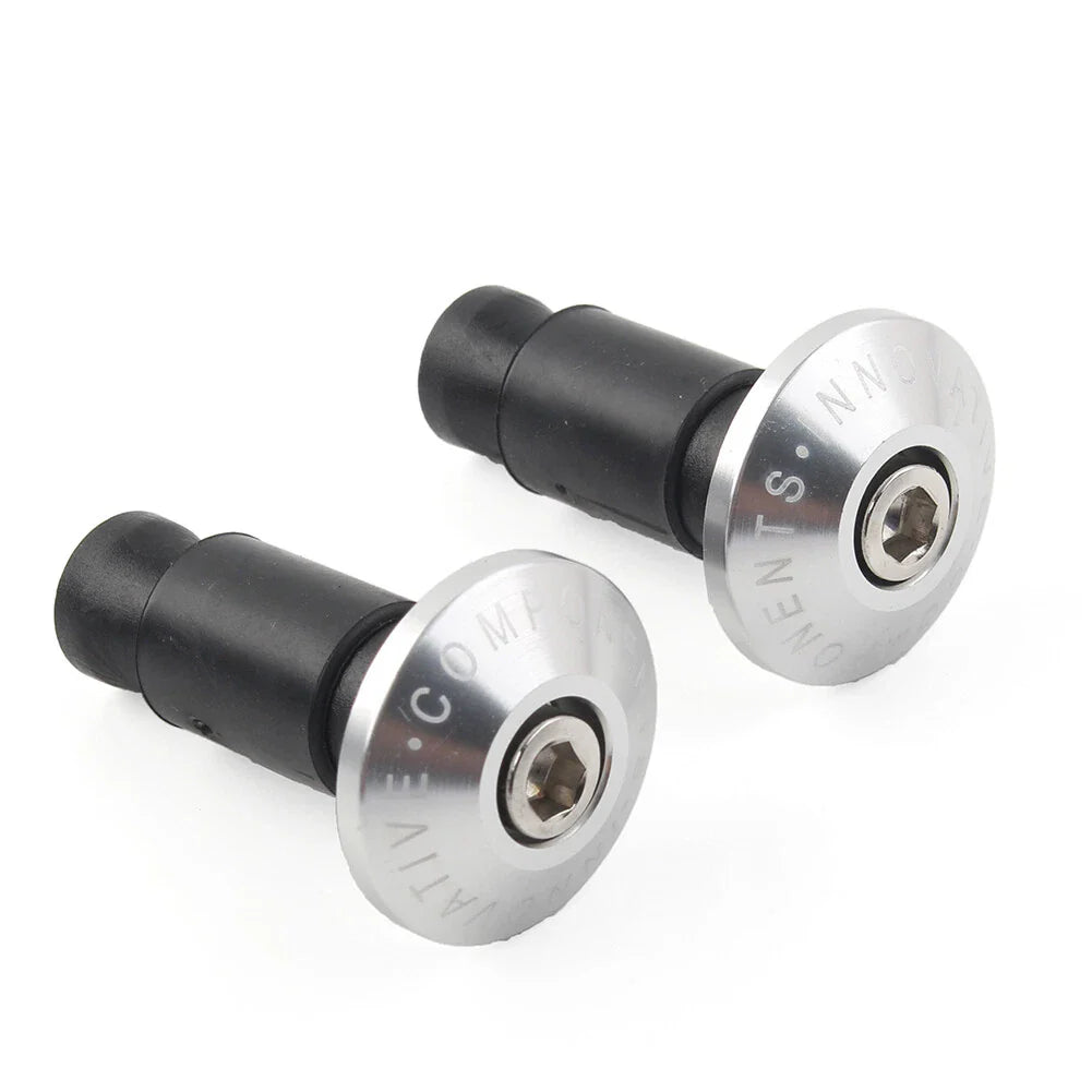 7/8'' Handle Bar End Cap Plug for Motorcycle Dirt Bike - Silver