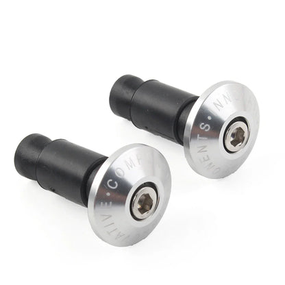 7/8'' Handle Bar End Cap Plug for Motorcycle Dirt Bike - Silver