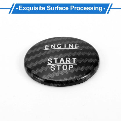 Car Push Start Button Cover for Mercedes Benz W176 (2012-2018) - 3.5cm Black