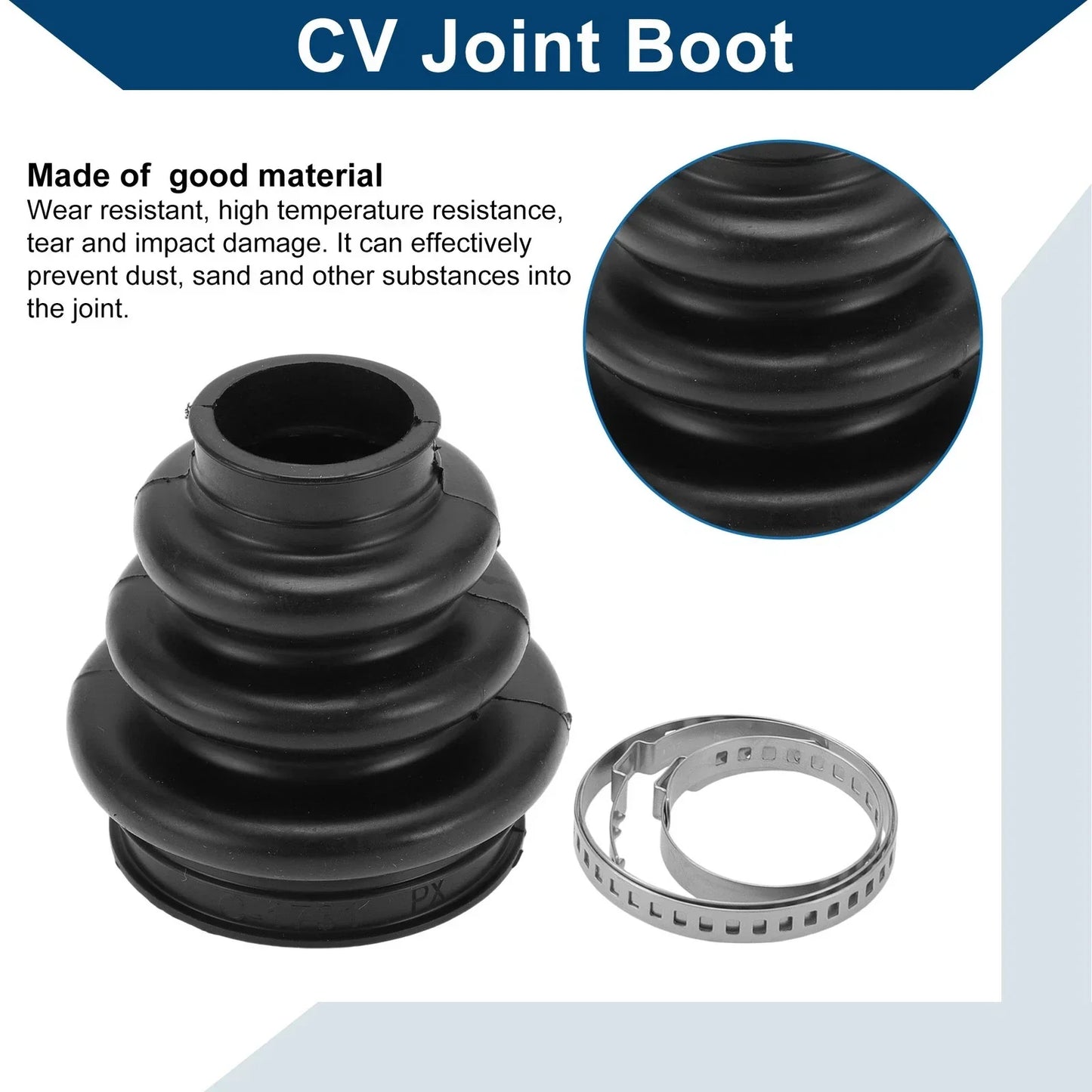 Inner CV Joint Boot Kit w/ Clamps for Porsche 911 (2003-2019)