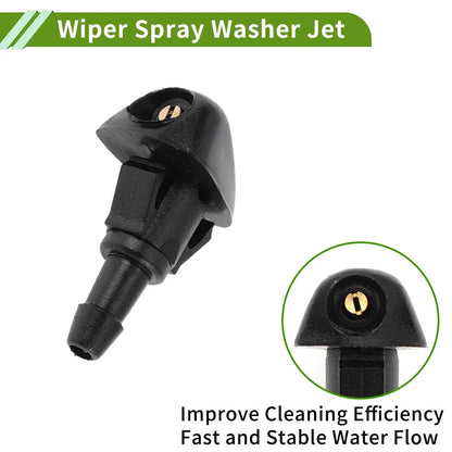 Windshield Washer Nozzle & Hose Connector for Honda (2001-2005) 1 Set