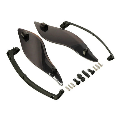 Smoked Side Wings Air Deflectors for Harley Touring Electra Glide (2014-2024)