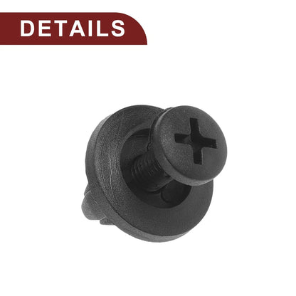 Front Fender Skirt Clips for Honda Prelude 1992-1996 2.2L 2.3L Black 100 Pcs