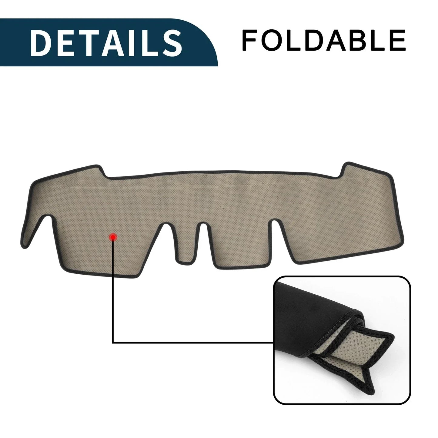 Dashboard Dash Cover Mat for Honda N-ONE JG3 JG4 Sun Protector Black (2012-2020)