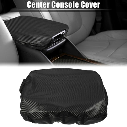 Center Console Cover Pad for Dodge Ram 1500 2009-2018 Carbon Fiber Black