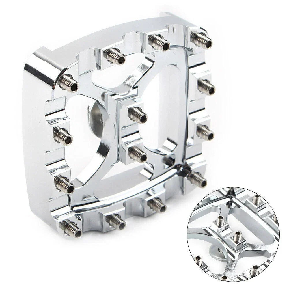 Chrome Brake Pedal Pad Cover for Harley Softail Dyna Sportster Iron 883