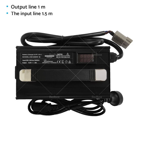 30A 14.6V Lithium Battery Charger AC/DC for Lithium Iron LiFePO4 OZ
