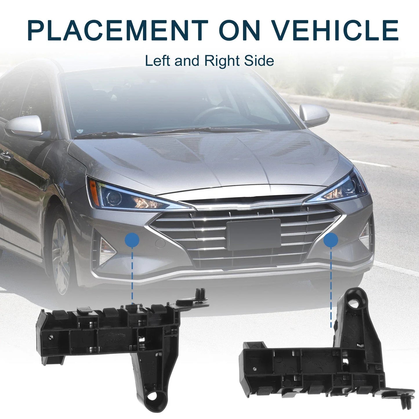 Front Bumper Retainer Bracket 2 x for Honda Jazz (2015-2020)