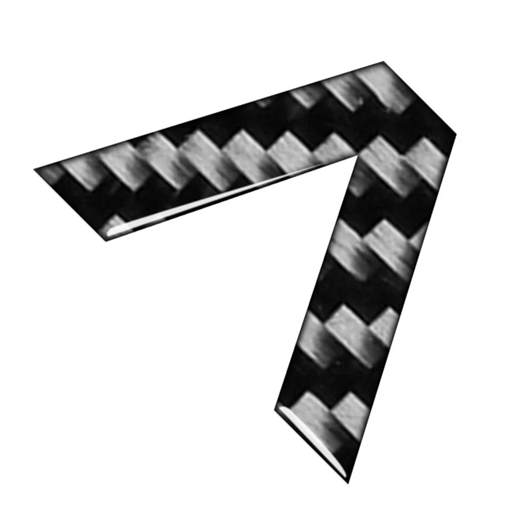 Carbon Black Car Badge Emblem Alphabet Letter Decals Stickers for Vehicle