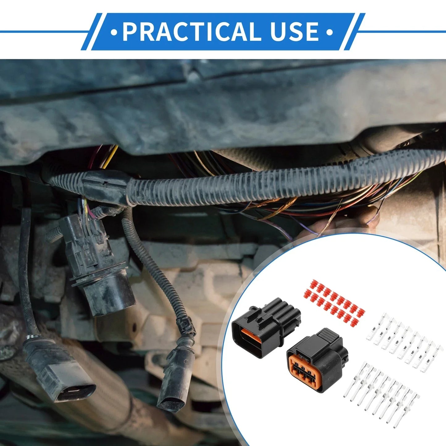 8 Pin Front Headlight Connector Plug for Hyundai & Kia (2010-2023)