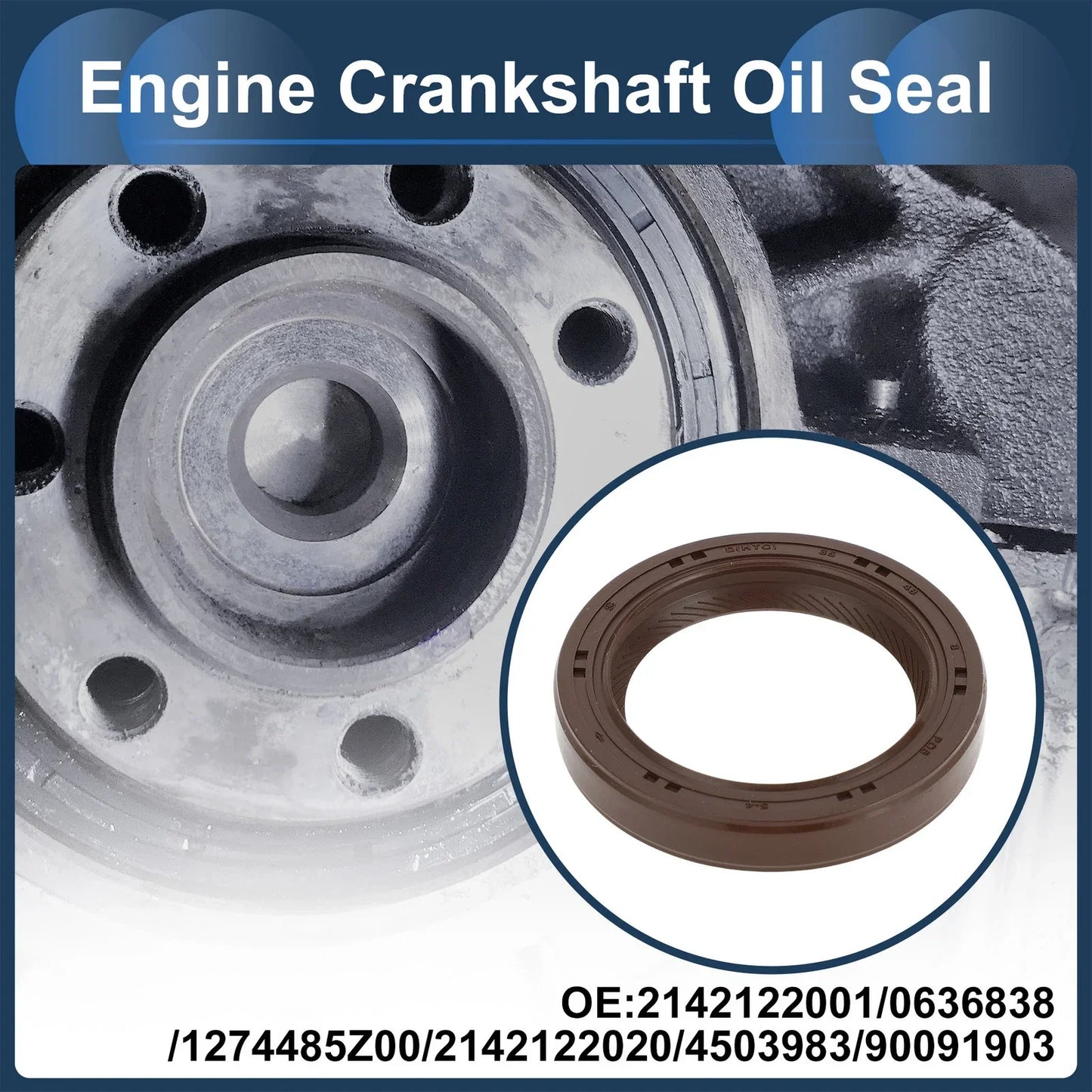 Crankshaft Oil Seal for Hyundai Accent, Kia Rio (1994-2011)
