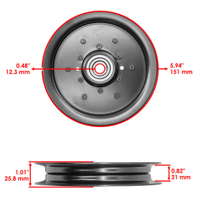 Deck Idler Pulley Replacement 60 inch for John Deere 4010 4110 (1960–1970)