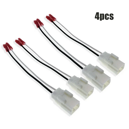 4 x Speaker Wiring Harness Adapter Connector for Chrysler Dodge Jeep (2001-2007)