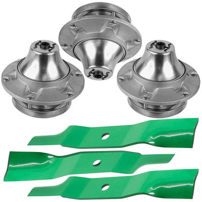 Deck Spindle & Blade Replacement for John Deere F620 F680 F687 ZTrak (2005–2017)