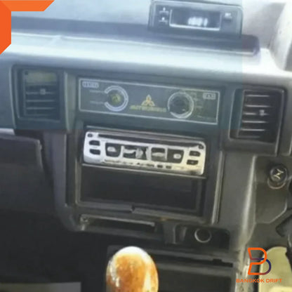 Black Radio Dashboard Panel Trim for Mitsubishi Triton Ute (1986-1996)
