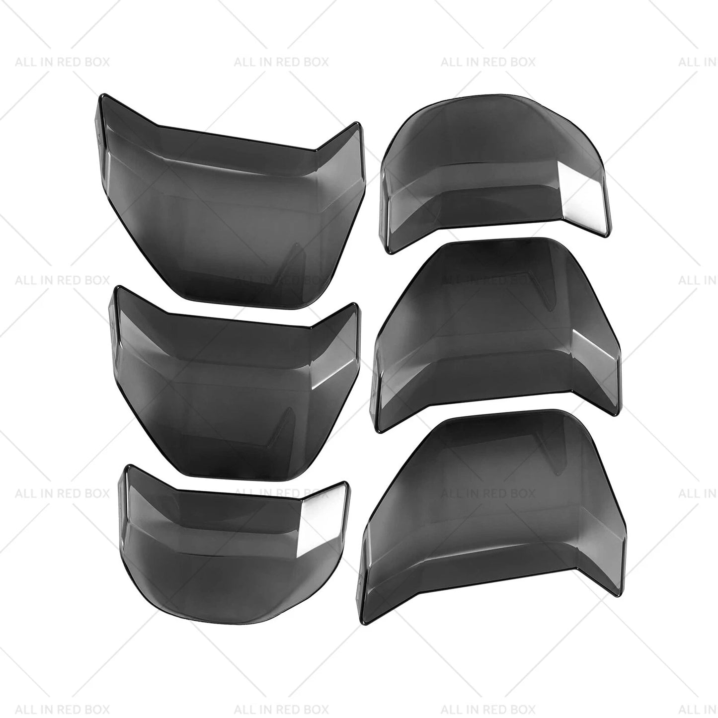 6 x Car Tail Light Lamp Cover Trim for Ford Mustang GT (2018-2022)