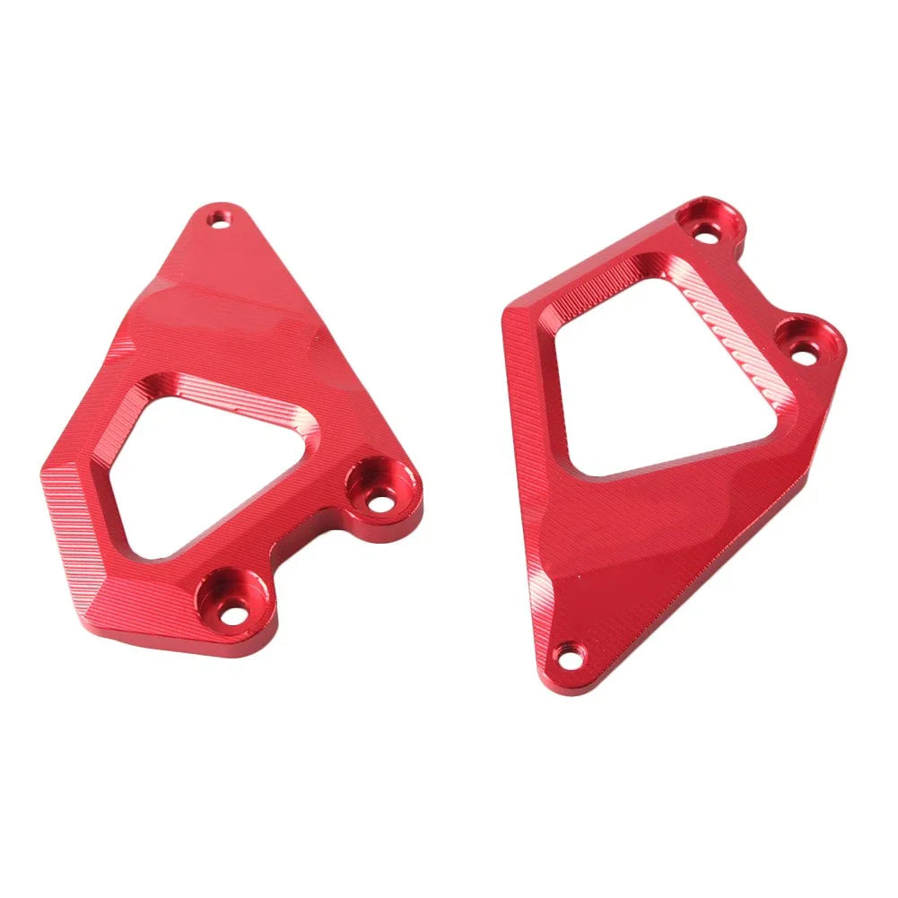Red Foot Pegs Protector Heel Guard Plate for BMW R1200GS (2013-2018)