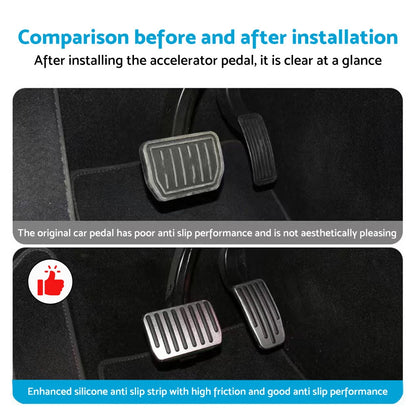 Aluminum Foot Pedal Covers for Tesla Model Y & Model 3 (2020-2023)