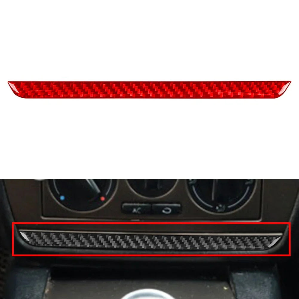 Red Radio CD Lower Panel Cover Trim for Volkswagen Passat B5 (2001-2005)